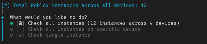 check-mode-selection