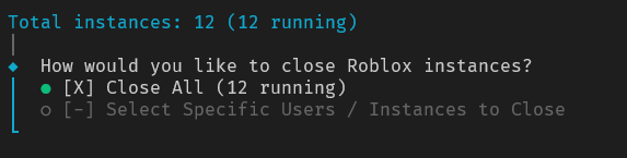 close-method-selection