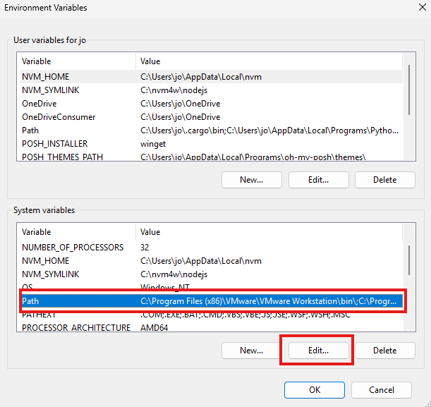 environment-variable-path-location