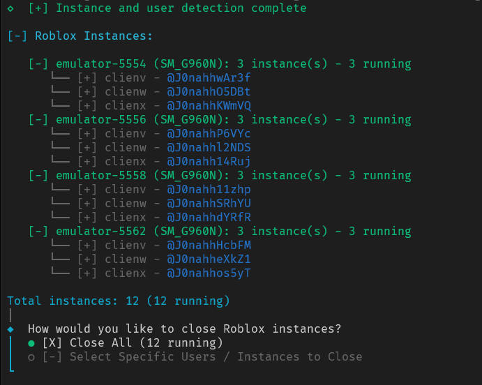 running-instances-display